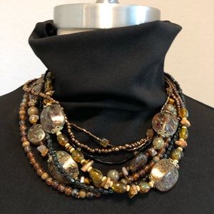 Multi Strand Beaded Necklace